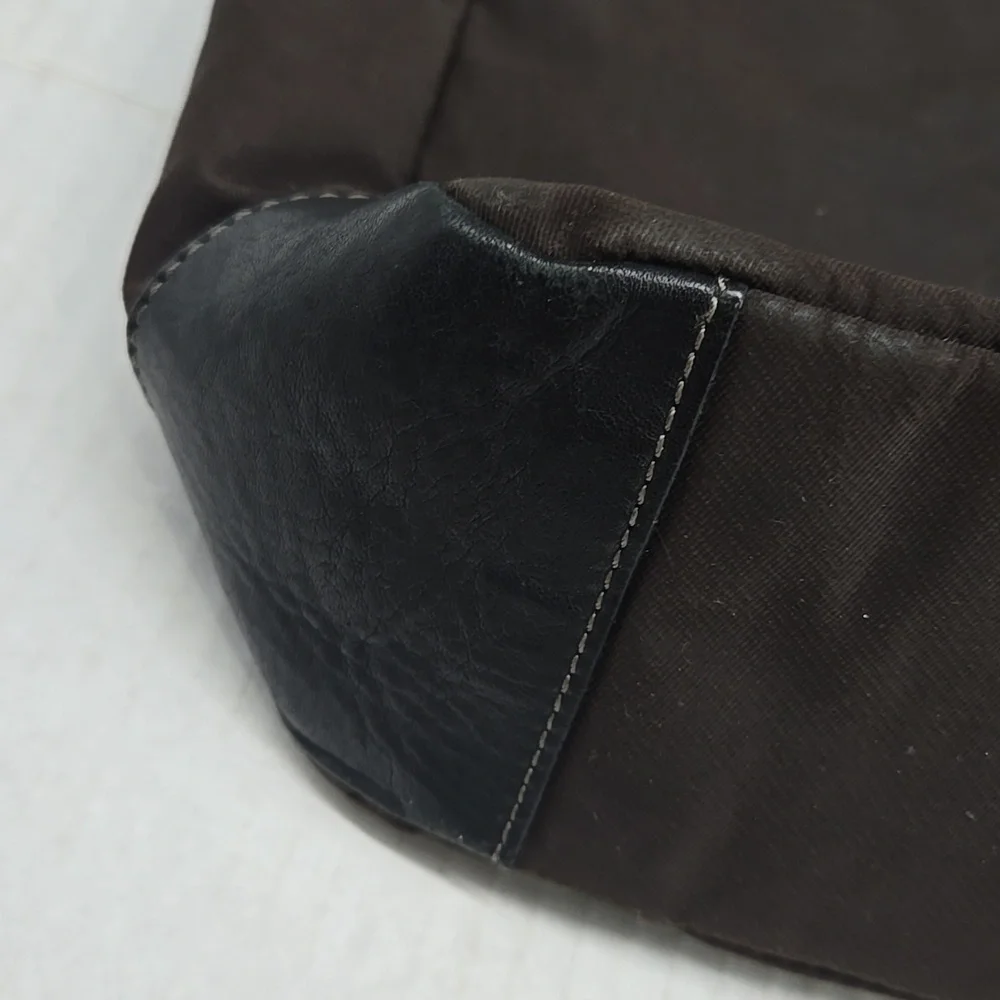 Coach Varick Brown Nylon Messenger Bag